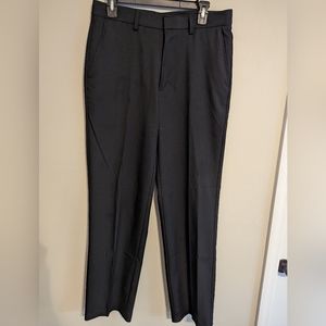 Straight fit Men's 32x32 Black Dress Pants by Haggar
